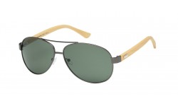 Bamboo Wood Aviator Sunglasses 88001