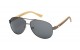 Polarized Bamboo Aviator Sunglasses 88001