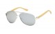 Polarized Bamboo Aviator Sunglasses 88001