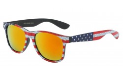 Iconic Design USA Flag Sunglasses WF01-USA-BK 