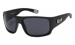  Shiny Black Frame Wrap Sunglasses loc91107-mb  