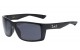 Locs Shiny Black Square Sunglasses loc91143-bk