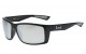 Locs Square Frame Mirror Lens Sunglasses loc91143-bkrv