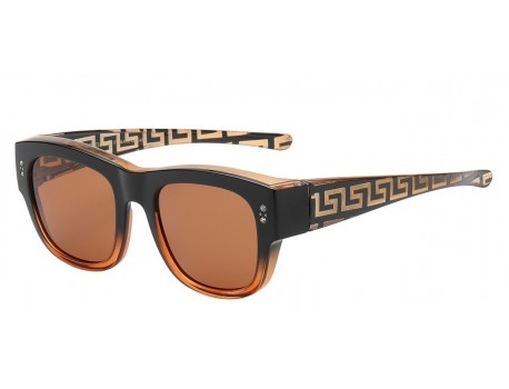 Polarized Baricade Accented Temple Shades pz-bar612