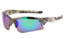 Xloop Semi Rimless Wrap  Sunglasses x3624-camo