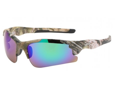 Xloop Semi Rimless Wrap  Sunglasses x3624-camo