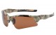 Xloop Semi Rimless Wrap  Sunglasses x3624-camo