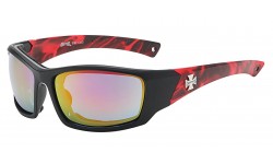 Foam Padded Flame Print Motorcycle Shades cp930