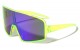 Plastic Oversized Shield Splatter Sunglasses p6692