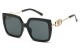 Rhinestone Square Frame Sunglasses rs1977