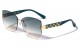 Lion Head Metallic Rimless Sunglasses lh-m7837