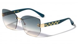 Lion Head Metallic Rimless Sunglasses lh-m7837