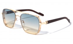 Metal Wood Temple Aviator m10894