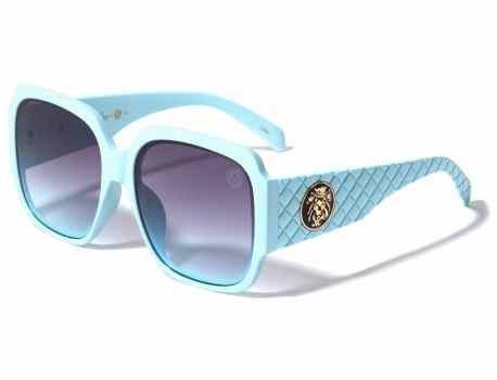 KLEO Rhombus Pattern Temple Butterfly Wholesale Sunglasses lh-p4072