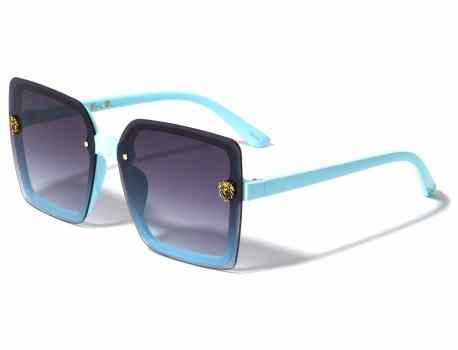 KLEO Extended Rimless Lens Butterfly Wholesale Sunglasses lh-p4073