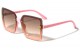 KLEO Extended Rimless Lens Butterfly Wholesale Sunglasses lh-p4073