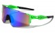 Rimless Shield Ink Splater Sunglasses bp0199-cm