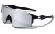 Rimless Shield Ink Splater Sunglasses bp0199-cm