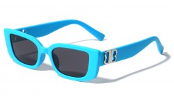 Mirrored-B Rectangle Sunglasses p30568