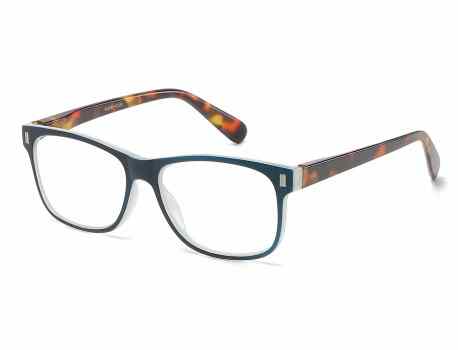 Readers R344-ASST (Mix Strength) Contemporary Design Square Frame Spring Hinge Unisex Reading Glasses