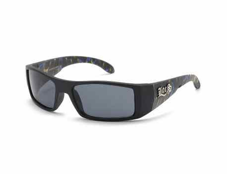 Locs Skull Printed Temple Sunglasses loc91125-skl