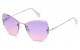 Rhinestone Semi Rimless Frame Shades rs1982