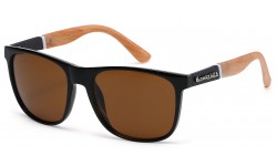 Biohazard Wood Retro Sunglasses bz66206