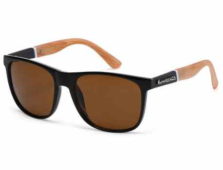 Biohazard Wood Retro Sunglasses bz66206