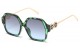 Rhinestone Square Frame Sunglasses rs1977