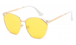 Rhinestone Semi Rimless Frame Shades rs1982