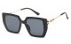 Rhinestone Square Frame Sunglasses rs1977