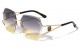 KLEO Rimless Metallic Sunglasses lh-m7821