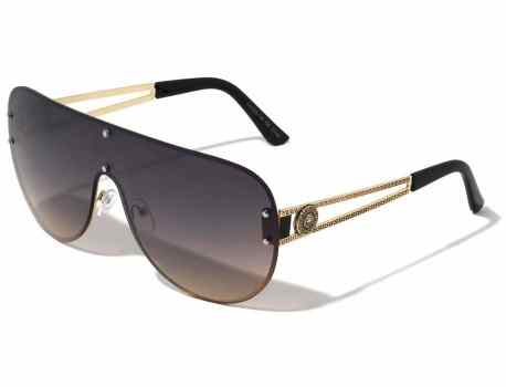 Lion Head Metallic Rimless Sunglasses lh-m7837