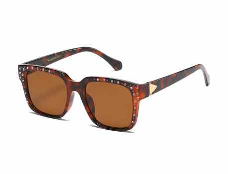 Rhinestone Square Frame Sunglasses rs1977