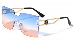 Lion Head Metallic Rimless Sunglasses lh-m7837