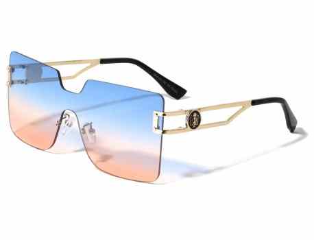 Lion Head Metallic Rimless Sunglasses lh-m7837