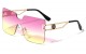 Lion Head Metallic Rimless Sunglasses lh-m7837