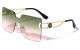 Lion Head Metallic Rimless Sunglasses lh-m7837