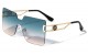 Lion Head Metallic Rimless Sunglasses lh-m7837