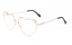 Metallic Heart Frame Sunglasses M10054