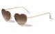 Metallic Rimless Heart Frame M10675-HEART