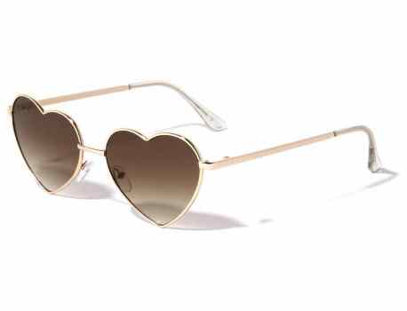 Metallic Rimless Heart Frame M10675-HEART