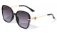  KLEO Flat Top Thick Temple Sunglasses lh-p4054