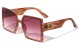  KLEO Thick Frame Arrow Temple Cat Eye Wholesale Sunglasses lh-p4058