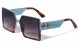  Lion Thick Temple Square Frame Shades lh-p4036