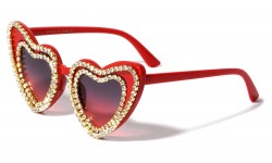 Metallic Rimless Heart Frame M10675-HEART