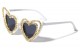 Metallic Rimless Heart Frame M10675-HEART