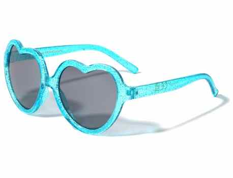 Kids Heart Glitter Sunglasses k870-heart