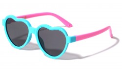 Kids Heart Glitter Sunglasses k870-heart