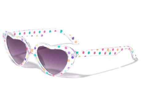 Kids Heart Shaped Sunglasses k852-heart